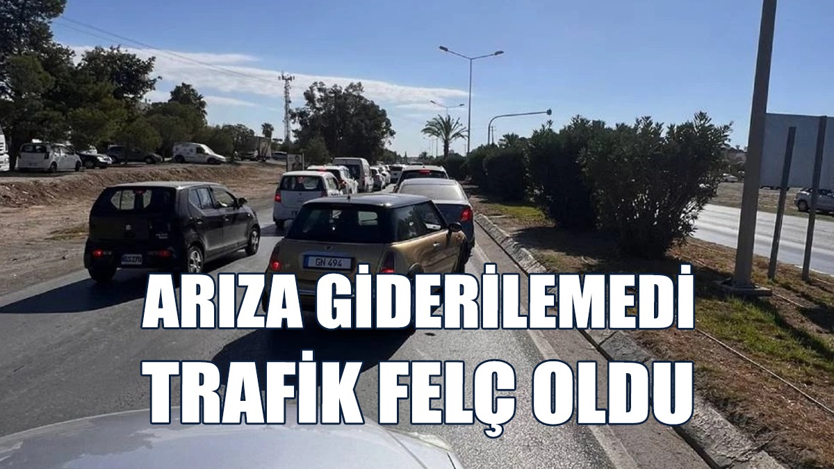 Lefkoşa’da Sabah Trafik Felç Oldu