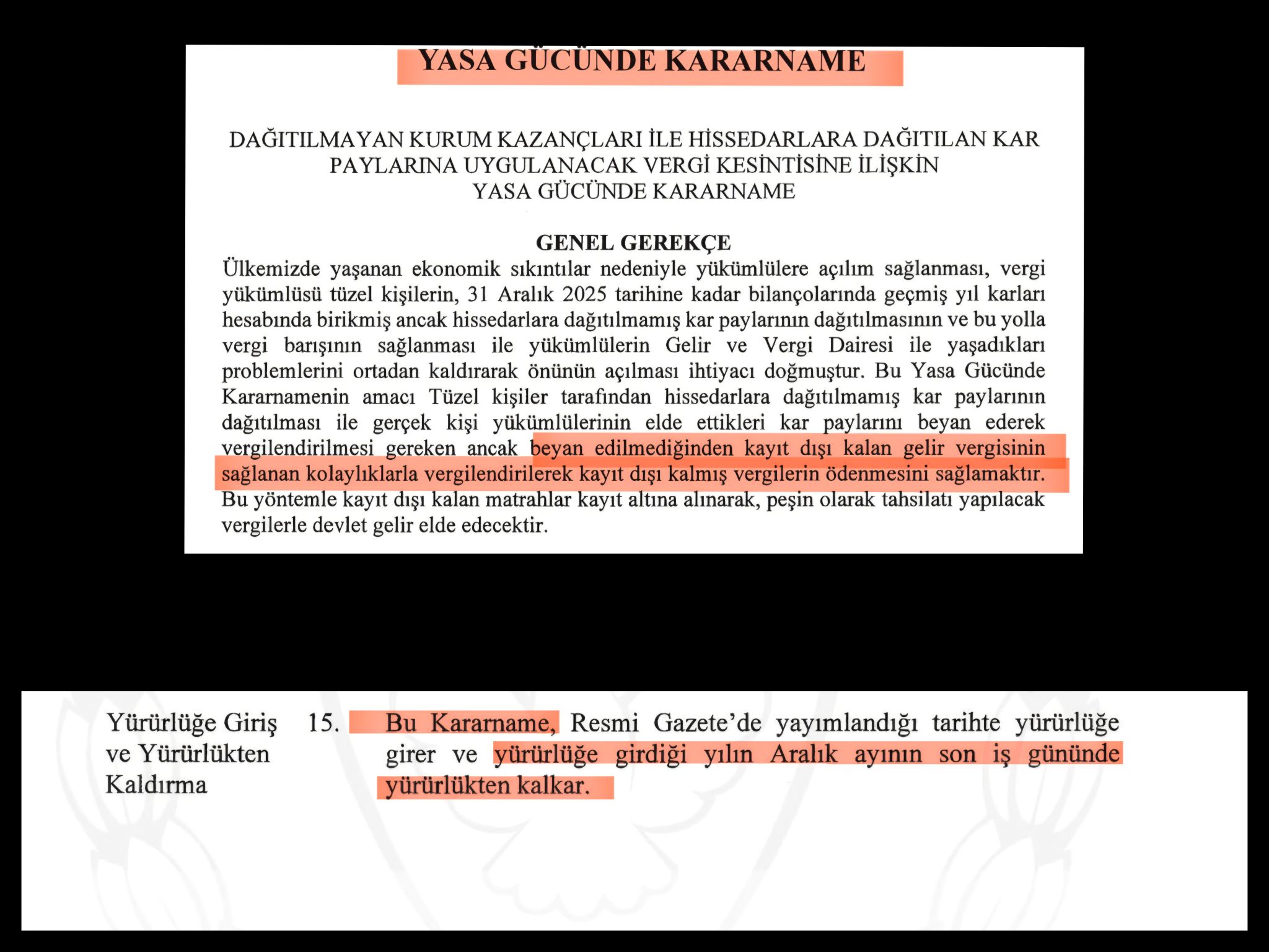 Vergi affı…  Barçın: Anayasa’ya aykırı ve adaletsiz