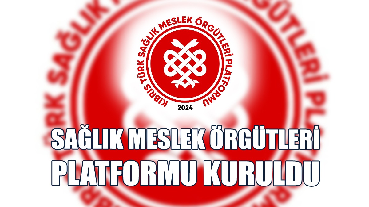 Kıbrıs Türk Sağlık Meslek Örgütleri Platformu Kuruldu