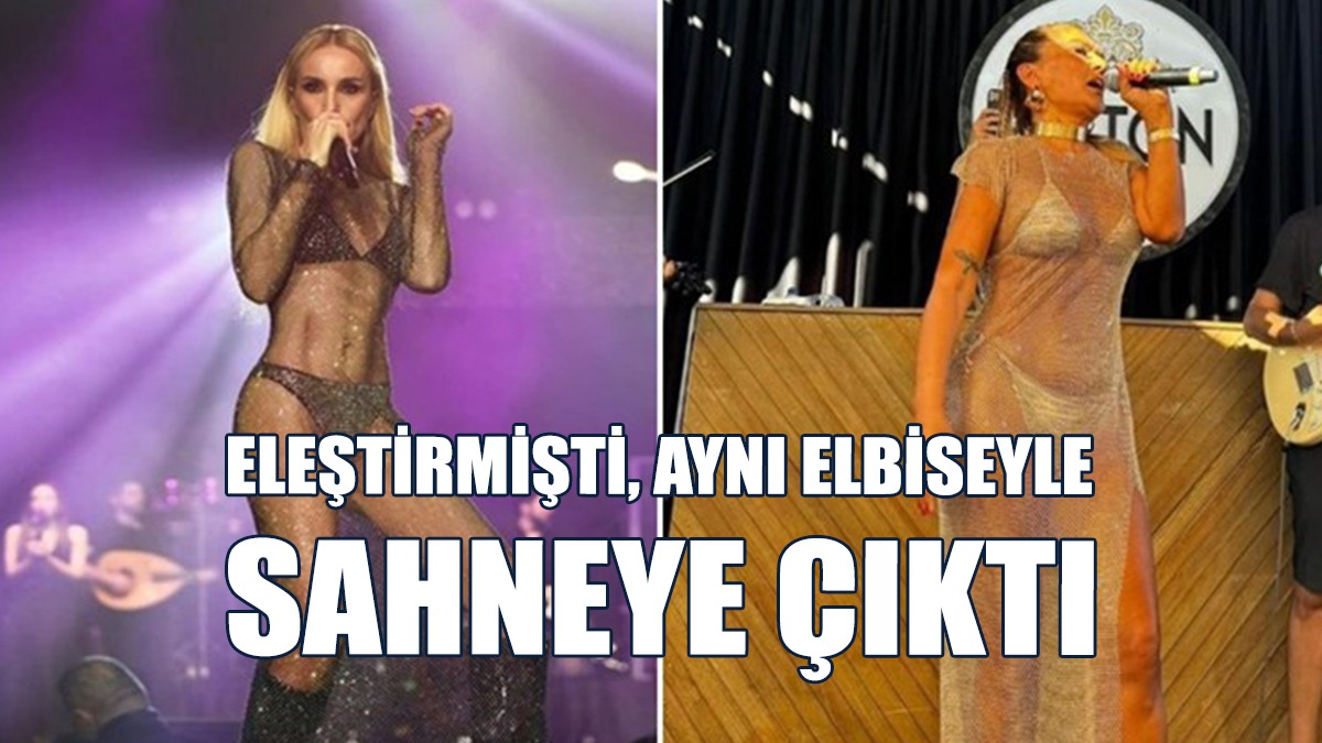 Demet Akalın Eleştirdiği Elbiseyle Sahneye Çıktı!