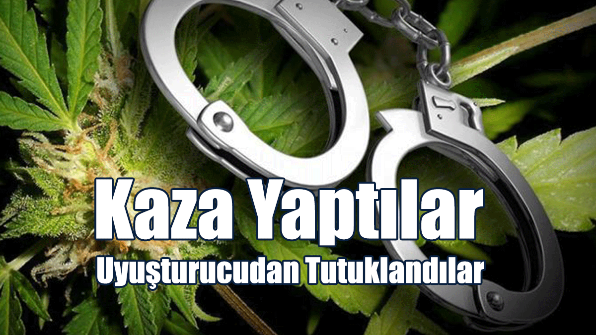 Kaza Yaptılar, Uyuşturucudan Tutuklandılar