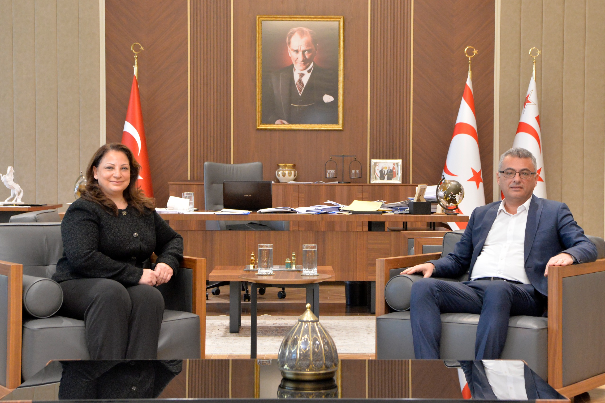 Erhürman, KKTC Berlin Temsilcisi Ertürk’ü kabul etti