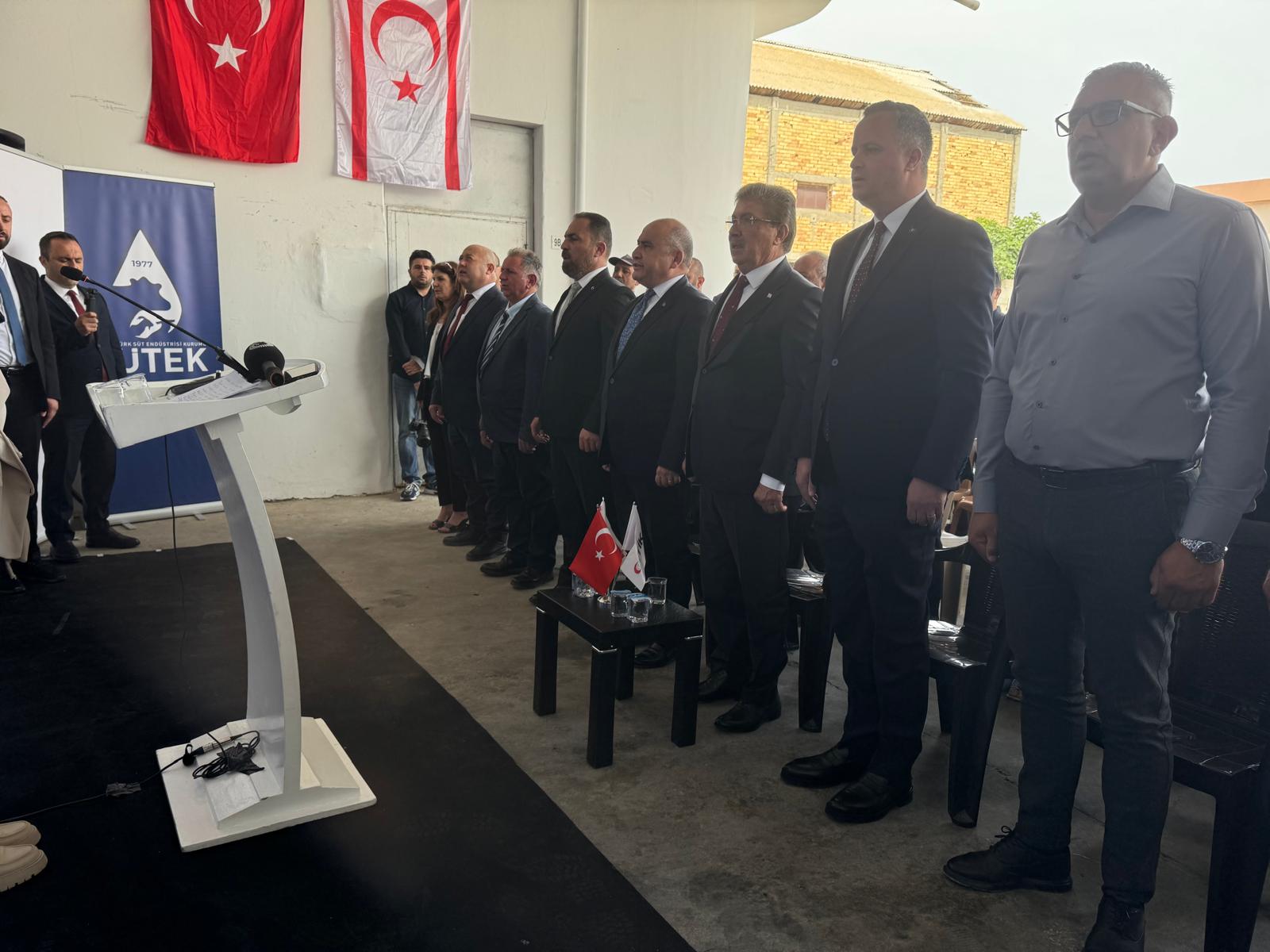 Vadili Süt Toplama Merkezi açılış töreni yapılıyor