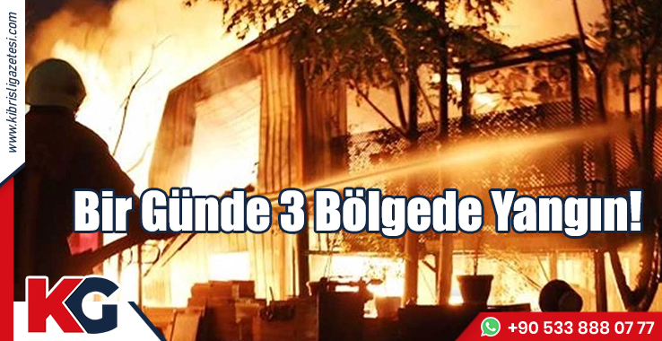 Bir Günde 3 Bölgede Yangın!