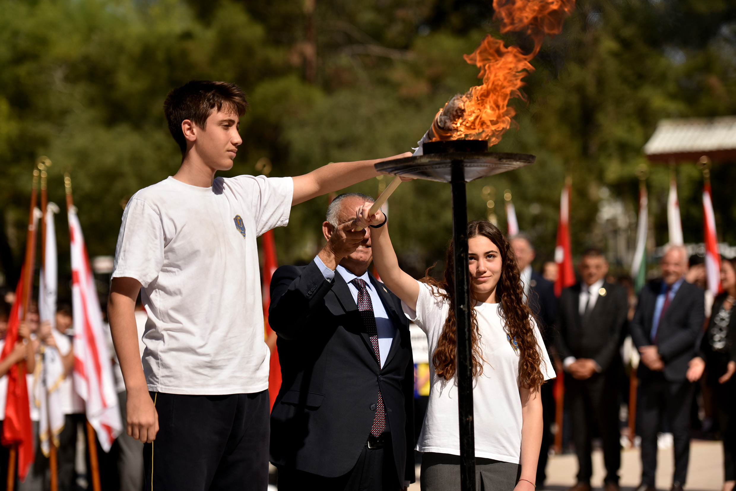 Törende 19 Mayıs meşalesi de yakıldı