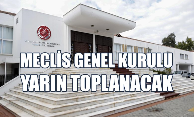 Meclis Genel Kurulu Yarın Toplanacak