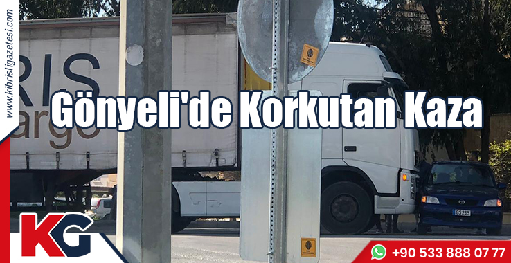 TIR, Salon Araca Çarptı