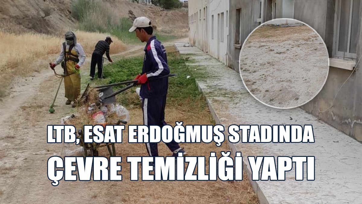 Esat Erdoğmuş Stadında Çevre Temizliği Yapıldı