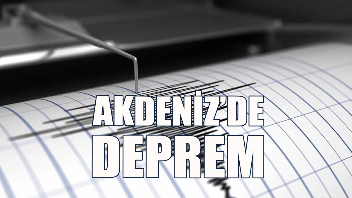 Akdeniz’de 3.1 Büyüklüğünde Deprem Meydana Geldi