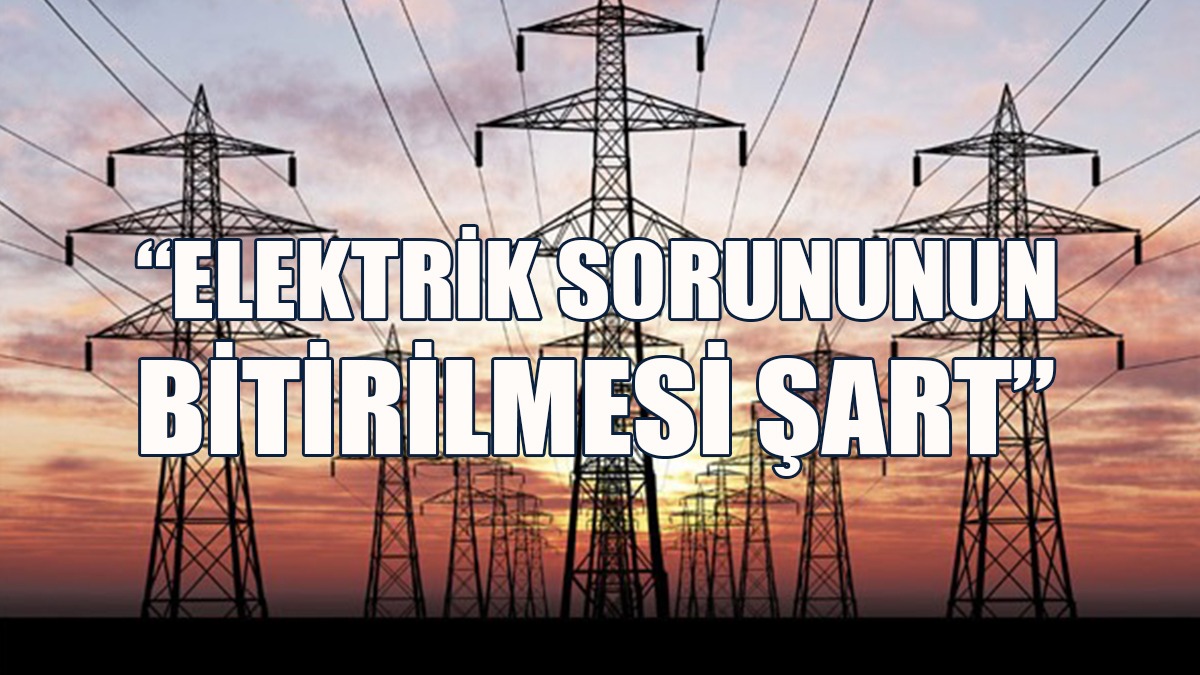 “Türkiye İle Birlikte Elektrik Enerjisi Sorununun Bitirilmesi Şart”
