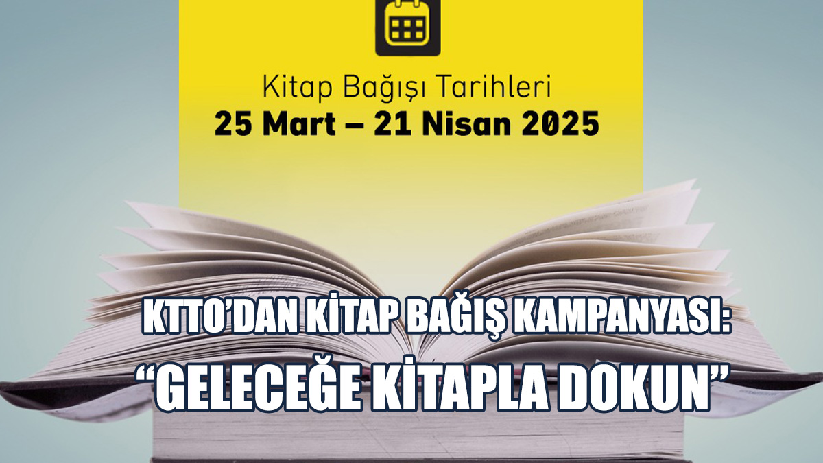 KTTO’dan Kitap Bağış Kampanyası