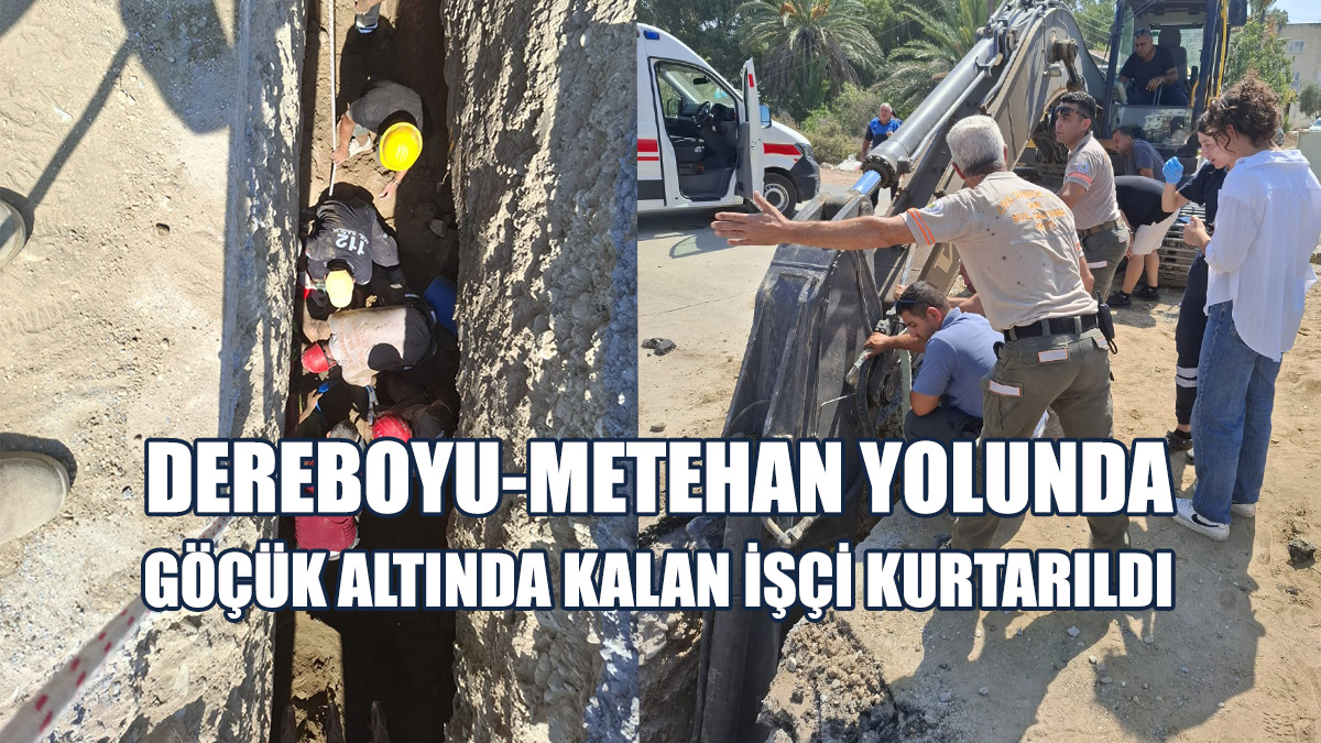 Altyapı Çalışmaları Sırasında Toprak Kayması Yaşandı