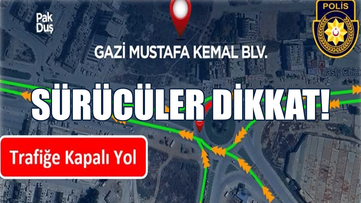 Gazimağusa’da Gazi Mustafa Kemal Bulvarı Üzerinde Yol Çalışması Yapılacak