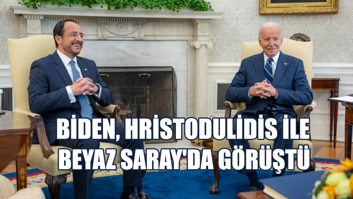 Biden, Hristodulidis İle Beyaz Saray'da Görüştü
