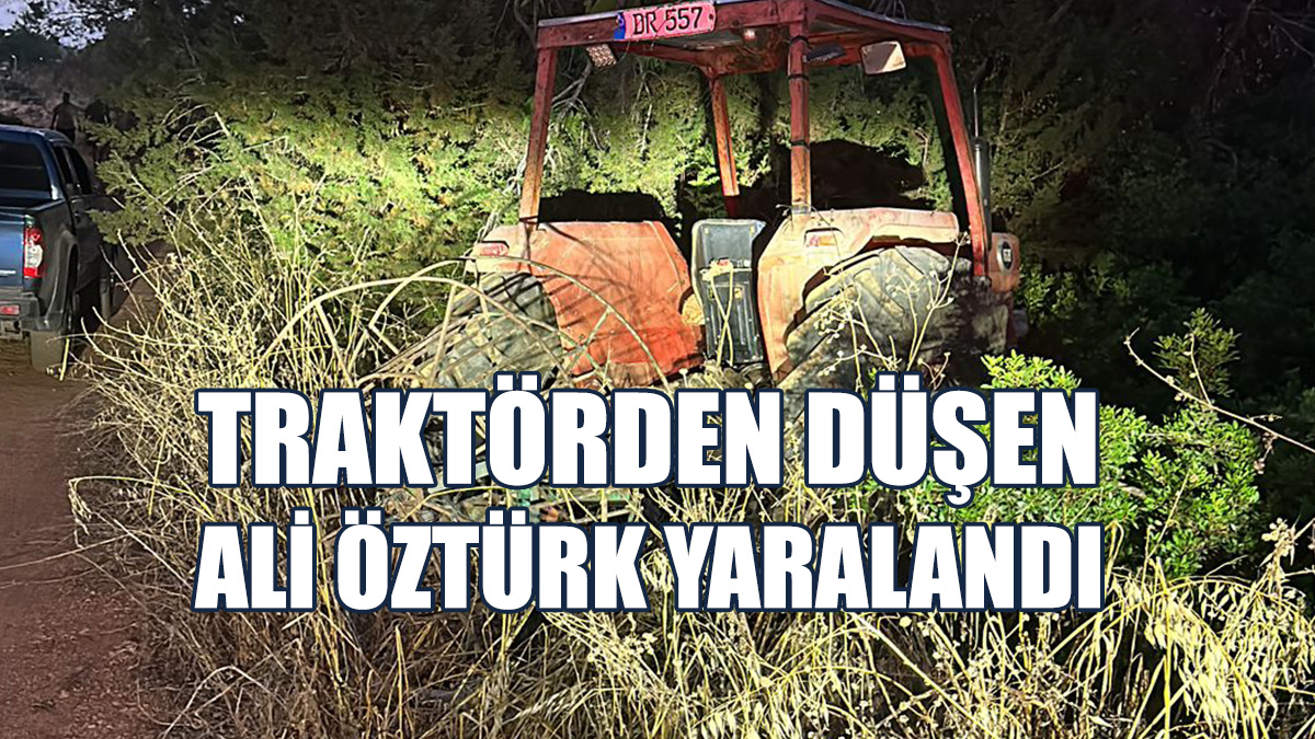 Traktör Lastiği Üzerinden Geçti