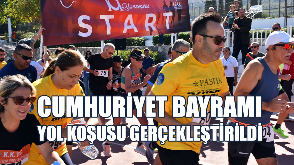 Cumhuriyet Bayramı Yol Koşusu Gerçekleştirildi