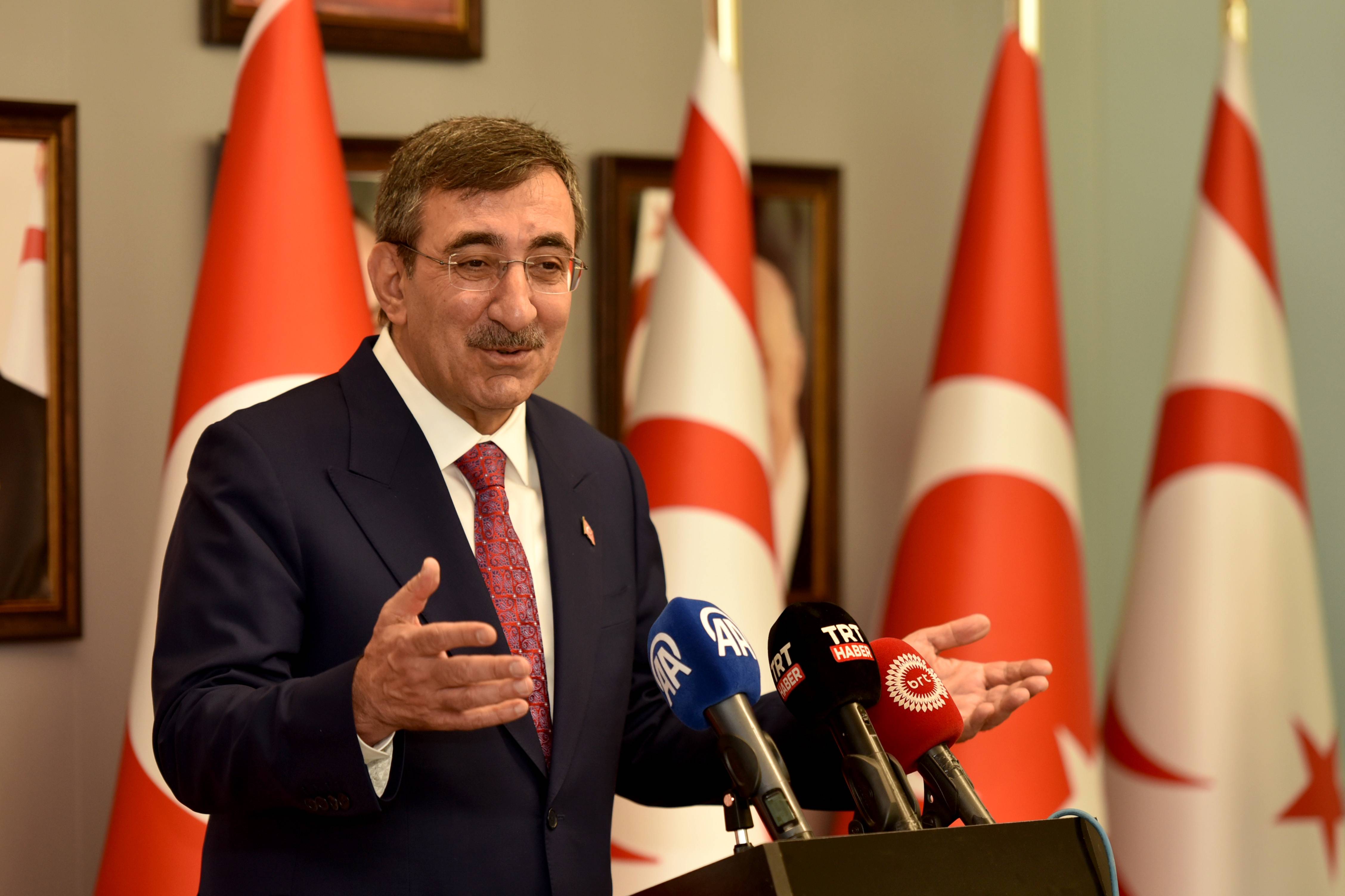 TC Cumhurbaşkanı Yardımcısı Yılmaz bugün KKTC'ye geliyor