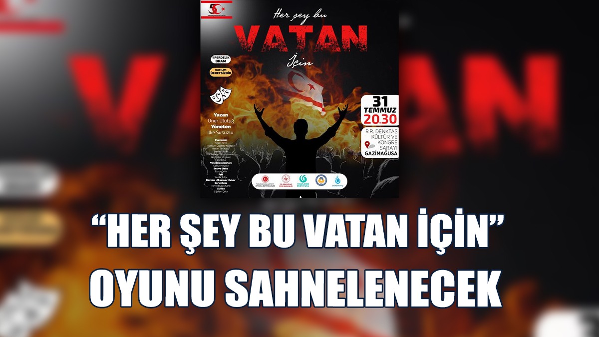 Tiyatro Oyunu Çarşamba Günü Sahnelenecek