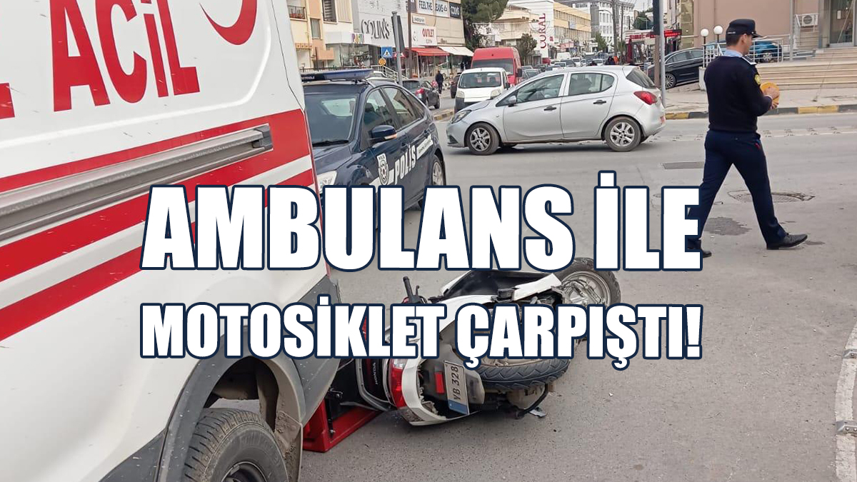 Motosiklet Sürücüsü Yaralandı...