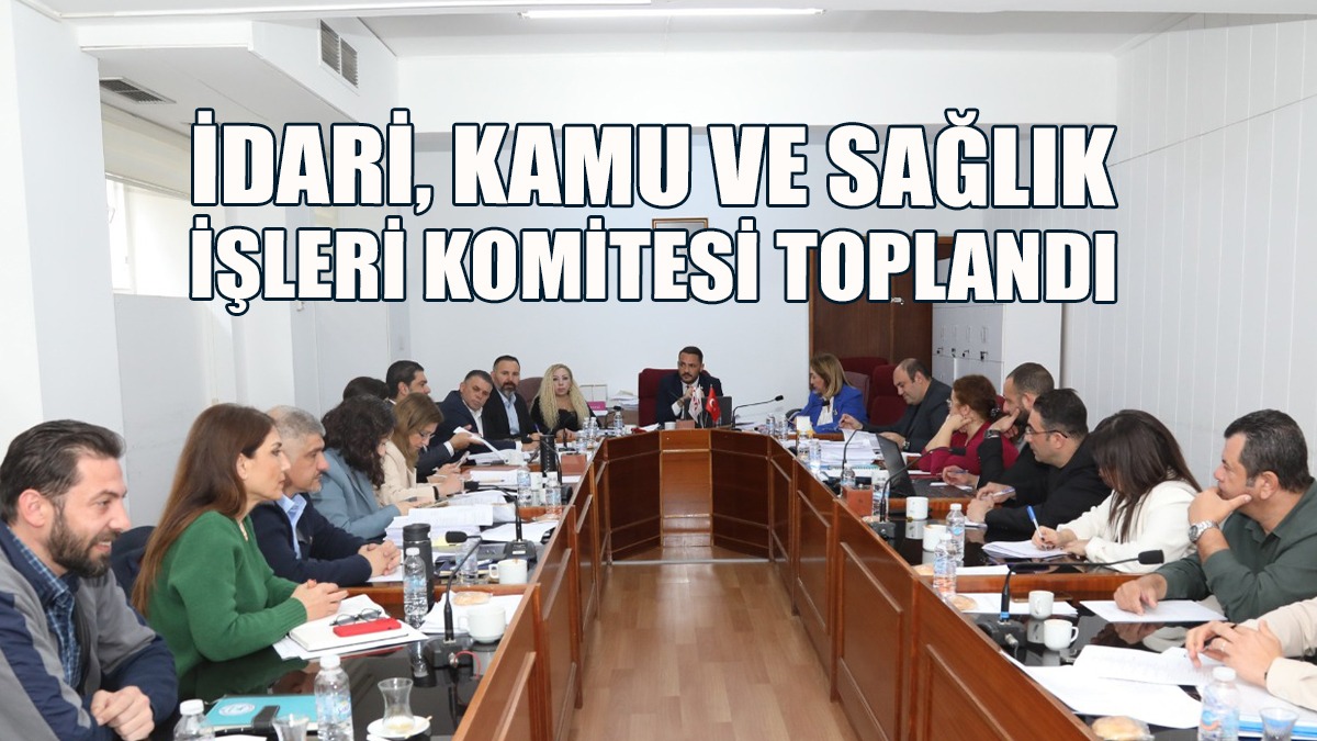 İdari, Kamu ve Sağlık İşleri Komitesi Toplandı