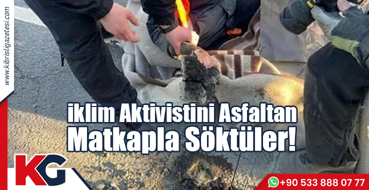 İklim Aktivistini Asfaltan Matkapla Söktüler!