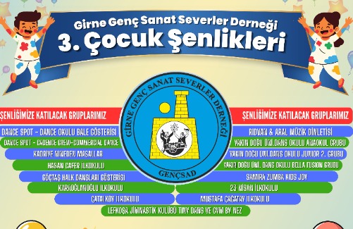 Girne Genç Sanat Severler Derneği’nden 3. Çocuk Şenliği…