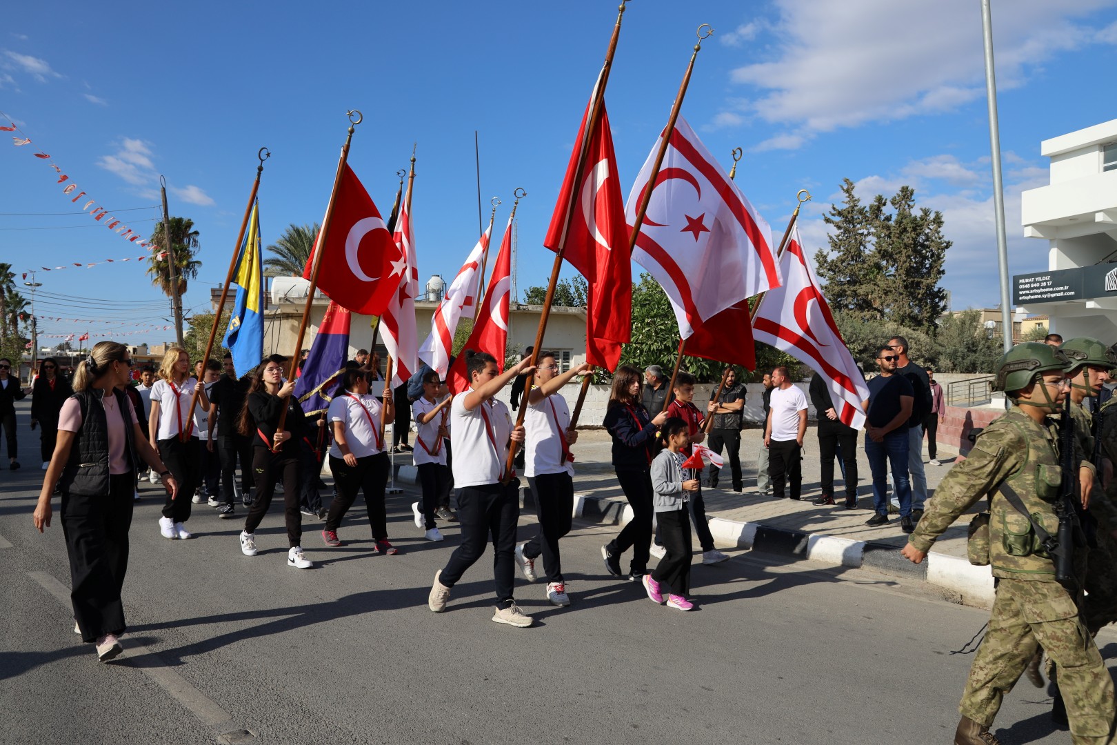 KKTC 42’nci kuruluş yıl dönümünde İskele’de de törenler düzenlendi