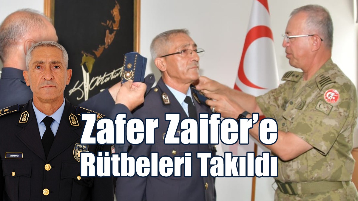Zafer Zaifer’e Rütbeleri Takıldı
