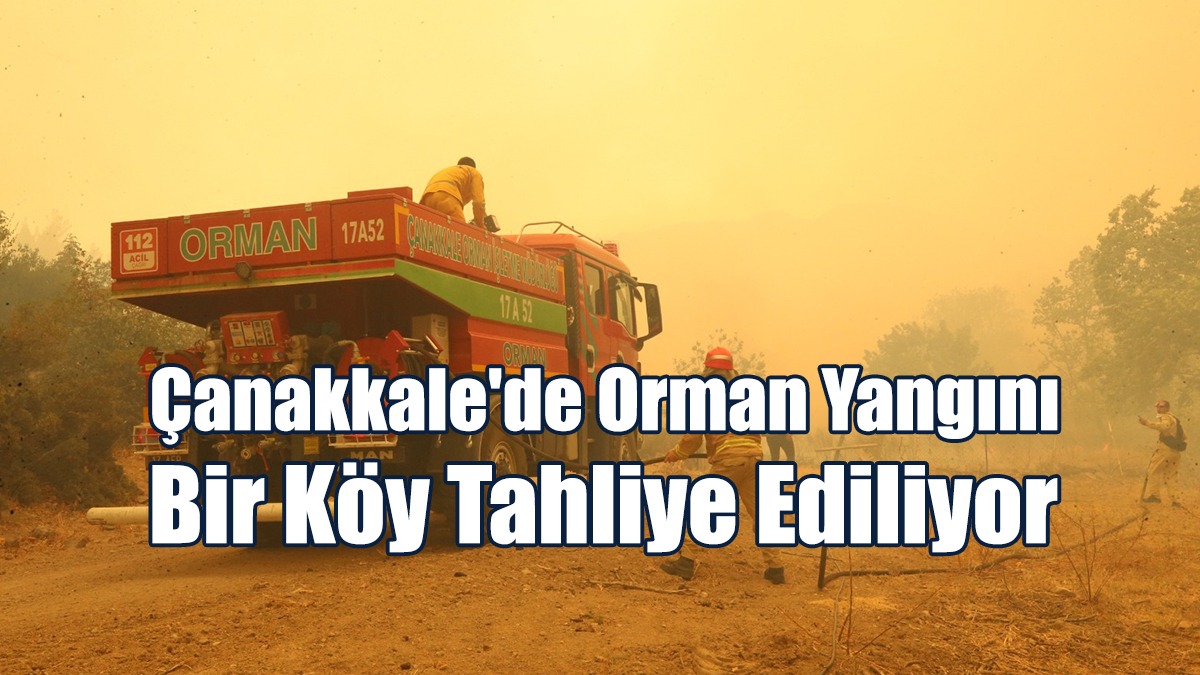 Çanakkale'de Orman Yangını: Bir Köy Tahliye Ediliyor