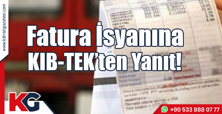 Fatura İsyanına KIB-TEK’ten Yanıt
