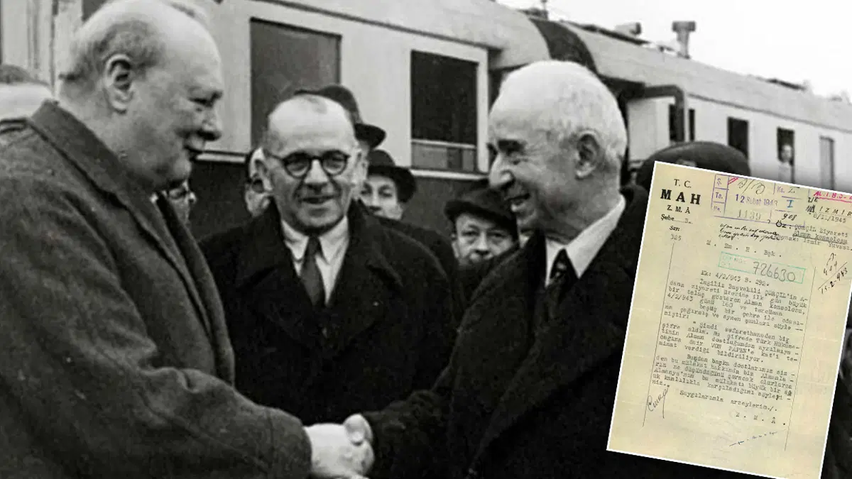 MİT, İnönü ile Churchill'in görüşmesine ilişkin tarihi belgeyi paylaştı