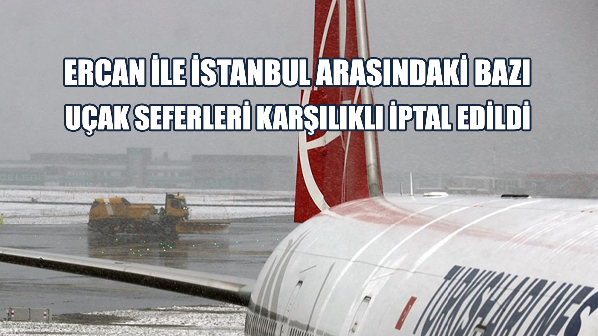 Uçak Seferleri, Olumsuz Hava Şartları Nedeniyle İptal Edildi