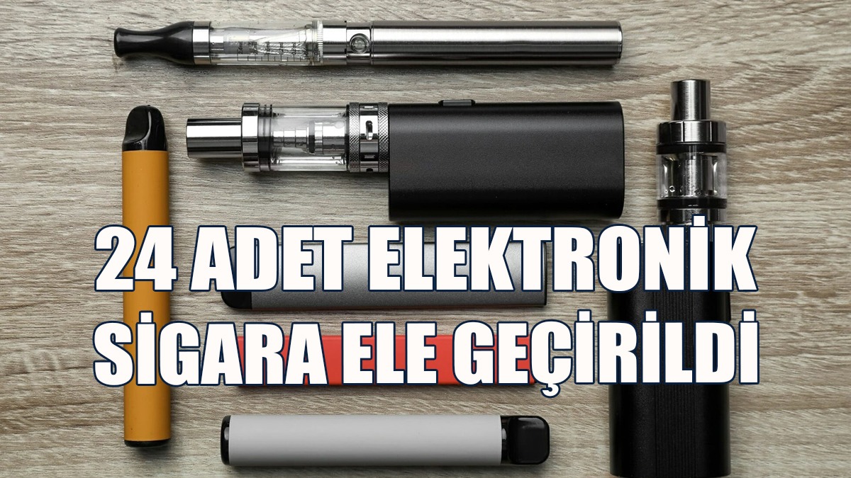 Aracında 24 Adet Elektronik Sigara İle Yakalandı