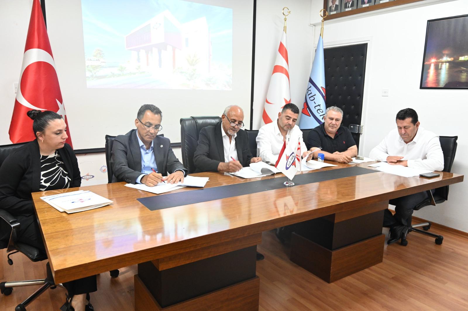 KIB-TEK İskele Bölge Amirliği Hizmet Binası’nın yapımı için sözleşme imzalandı