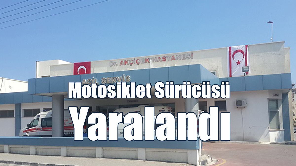 Motosiklet Sürücüsü Yaralandı