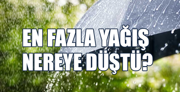 En Çok Yağış Lapta’ya Düştü