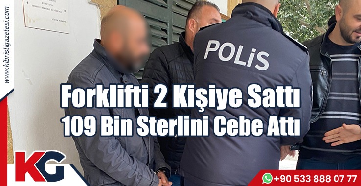 Forklifti 2 Kişiye Sattı