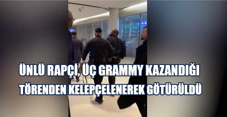 Ünlü Rapçi, Üç Grammy Kazandığı Törenden Kelepçelenerek Götürüldü