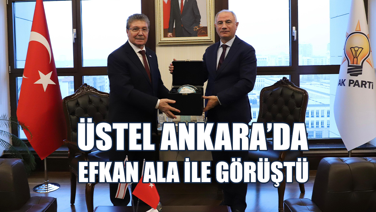 Başbakan Üstel Ankara’da Efkan Ala İle Görüştü