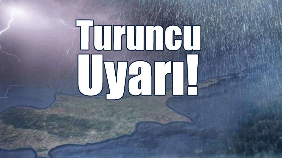 Güney Kıbrıs’ta Turuncu Uyarı Verildi