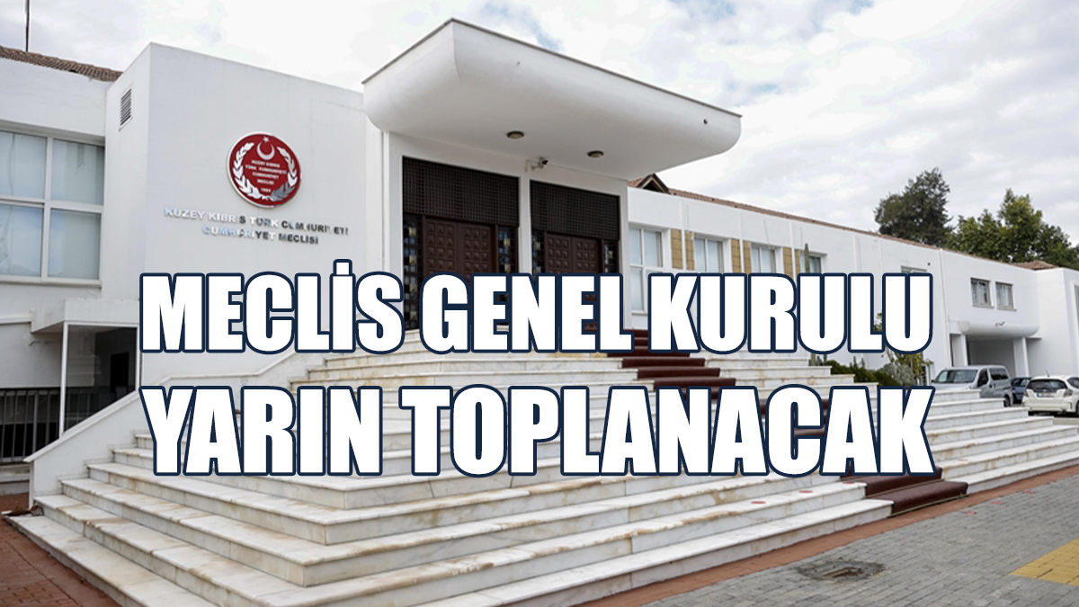 Cumhuriyet Meclisi Genel Kurulu Yasama Göreviyle Toplanacak