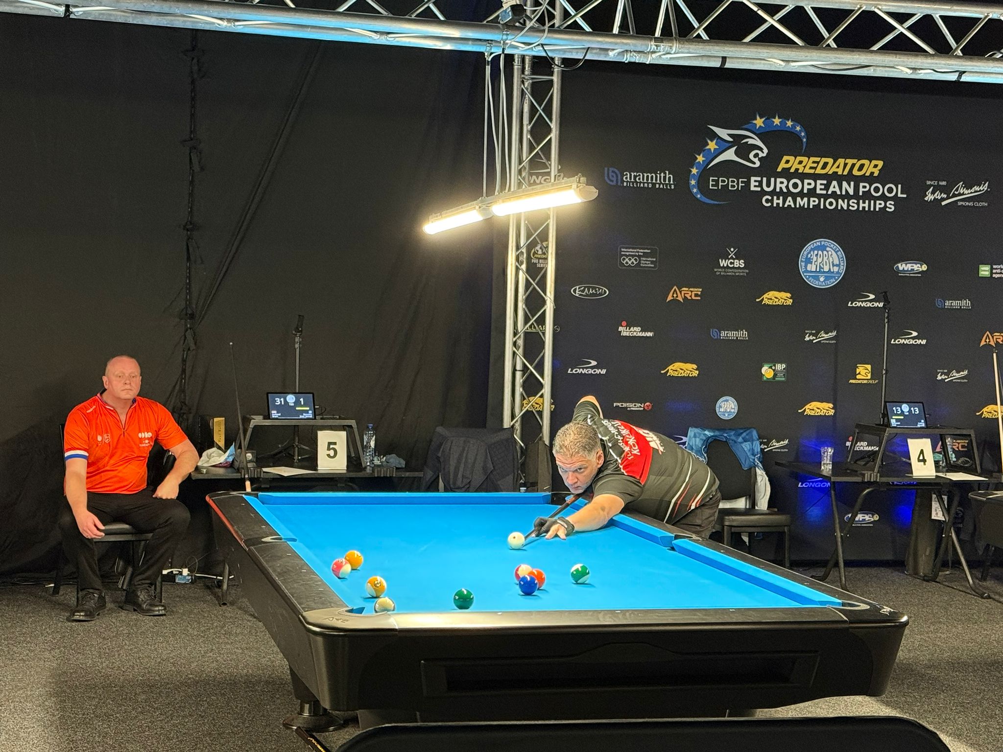 Avrupa Bilardo Şampiyonasında KKTC milli takım çeyrek finalde