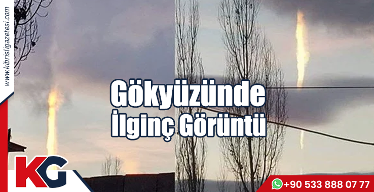 Gökyüzünde İlginç Görüntü