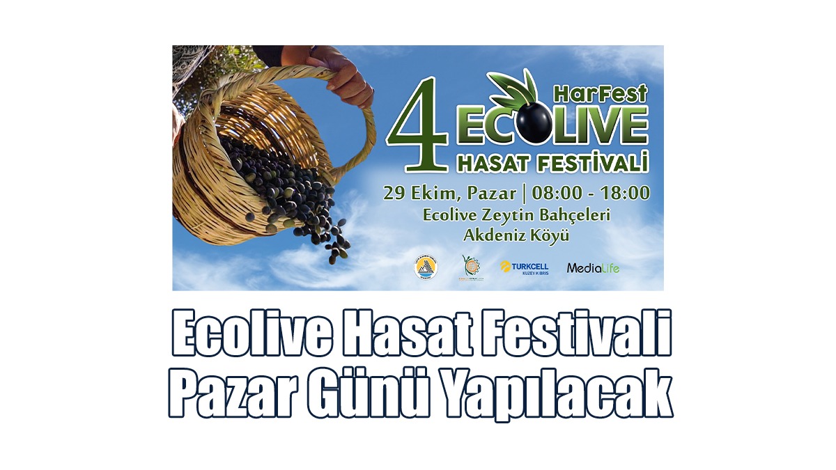 Ecolive Hasat Festivali, Pazar Günü Yapılacak