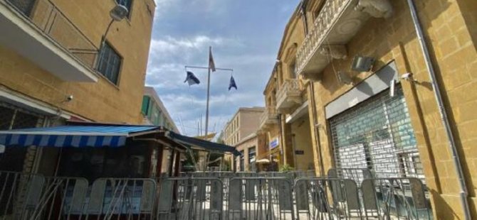 Lefkoşa’nın Rum kesiminde Surlariçi’nde güvenlik önlemleri artırılıyor