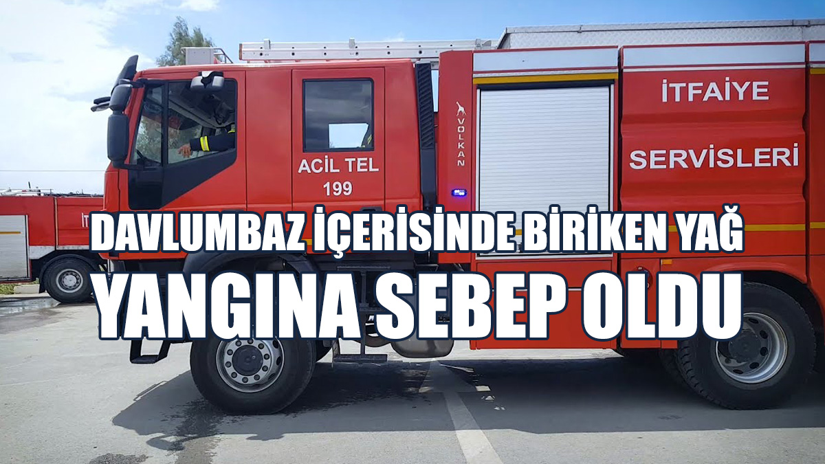 Bafra'da Otelin Restoranında Yangın