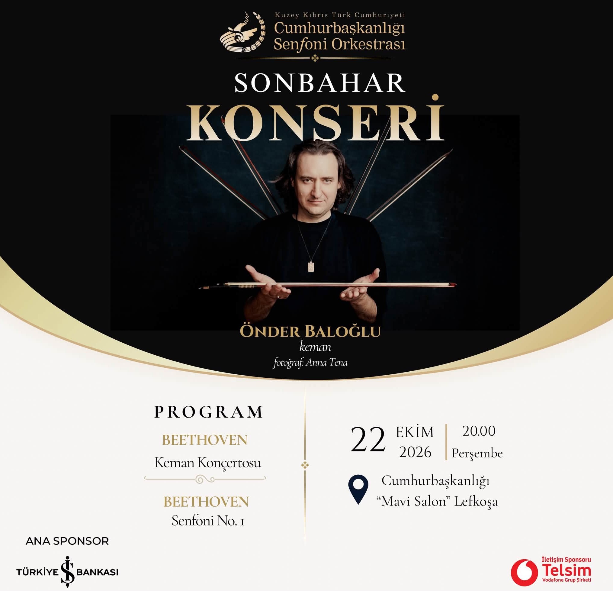 Cumhurbaşkanlığı Senfoni Orkestrası’ndan Sonbahar Konseri