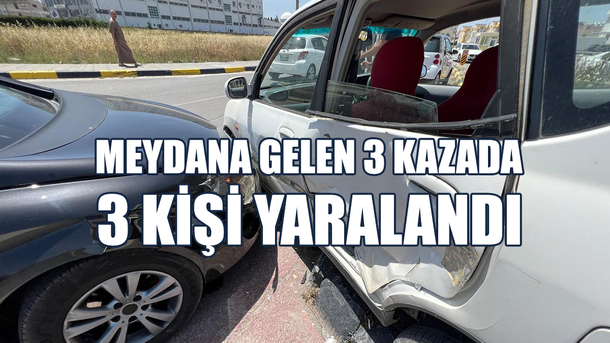 Bafra, Doğancı ve Kaplıca’da Kaza: 3 Yaralı