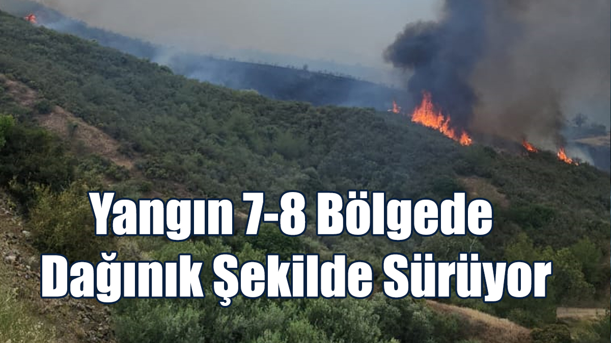 Şiddetli Rüzgar Ve Arazi Koşulları Müdahaleyi Zorlaştırıyor