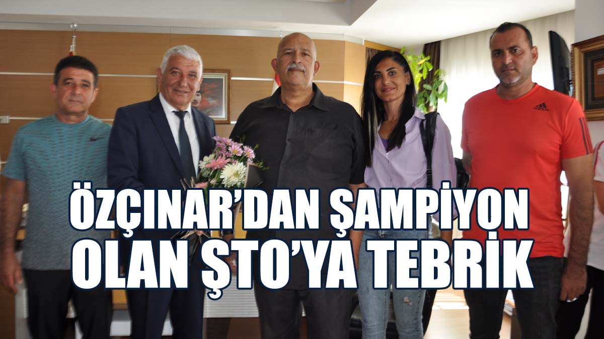 Özçınar, Atletizm Final Yarışmaları’nda Şampiyon Olan ŞTO'yu Tebrik Etti